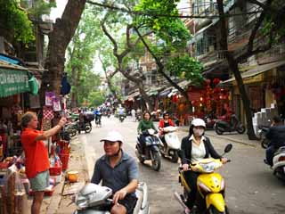 Foto, materieel, vrij, landschap, schilderstuk, bevoorraden foto,Hanoi's Old Town, , , , 