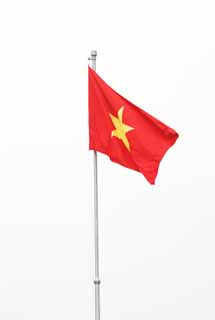 photo,material,free,landscape,picture,stock photo,Creative Commons,Vietnam national flag, , , , 