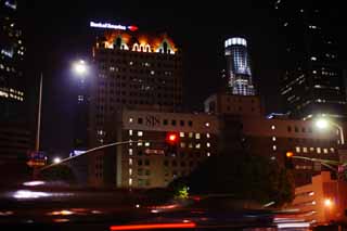 Foto, materieel, vrij, landschap, schilderstuk, bevoorraden foto,Avond van Los Angeles, Gebouw, Maak, Venster, Los Angeles