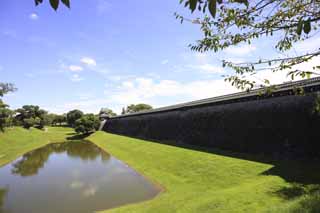 fotografia, materiale, libero il panorama, dipinga, fotografia di scorta,Al Castello di Kumamoto, , , , 