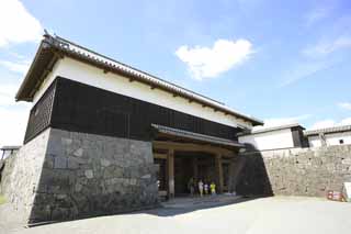 Foto, materieel, vrij, landschap, schilderstuk, bevoorraden foto,In Kumamoto Castle, , , , 