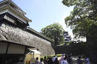 Foto, materiell, befreit, Landschaft, Bild, hat Foto auf Lager,In Kumamoto Castle, , , , 