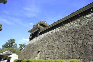 Foto, materieel, vrij, landschap, schilderstuk, bevoorraden foto,In Kumamoto Castle, , , , 