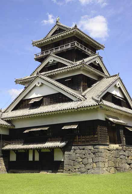 Foto, materiell, befreit, Landschaft, Bild, hat Foto auf Lager,In Kumamoto Castle, , , , 