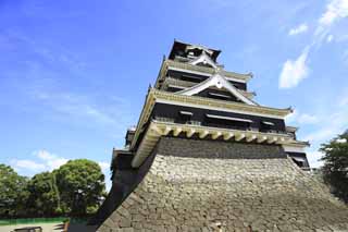 fotografia, materiale, libero il panorama, dipinga, fotografia di scorta,Al Castello di Kumamoto, , , , 