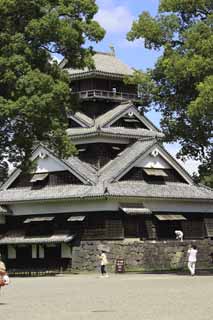 Foto, materieel, vrij, landschap, schilderstuk, bevoorraden foto,In Kumamoto Castle, , , , 