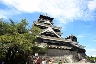 Foto, materiell, befreit, Landschaft, Bild, hat Foto auf Lager,In Kumamoto Castle, , , , 