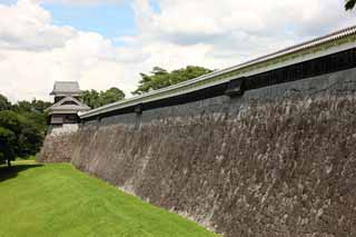 Foto, materiell, befreit, Landschaft, Bild, hat Foto auf Lager,In Kumamoto Castle, , , , 