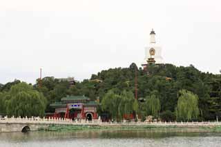 Foto, materieel, vrij, landschap, schilderstuk, bevoorraden foto,Beihai Park, , , , 