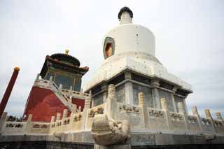 Foto, materiell, befreit, Landschaft, Bild, hat Foto auf Lager,Beihai Park White Tower, , , , 