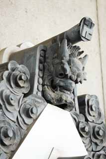 Foto, materiell, befreit, Landschaft, Bild, hat Foto auf Lager,Asakusa Kannon Tempel Gargoyle, , , , 