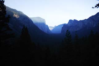 photo,material,free,landscape,picture,stock photo,Creative Commons,Daybreak of yosemite, cliff, The daybreak, valley, YOSEMITE