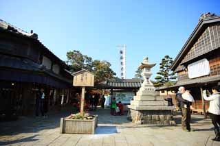 photo,material,free,landscape,picture,stock photo,Creative Commons,Ise Shrine before Okage Yokocho, , , , 