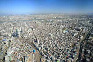 Foto, materieel, vrij, landschap, schilderstuk, bevoorraden foto,Panoramisch Tokyo, , , , 