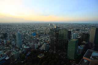 Foto, materiell, befreit, Landschaft, Bild, hat Foto auf Lager,Shinjuku Abendszene, , , , 