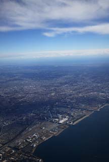 photo,material,free,landscape,picture,stock photo,Creative Commons,The sky of Chiba, building, town, factory, blue sky