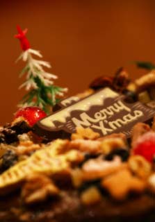 photo,material,free,landscape,picture,stock photo,Creative Commons,Christmas cake, Sugar, Christmas tree, Chocolate, cake