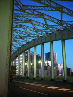 Foto, materiell, befreit, Landschaft, Bild, hat Foto auf Lager,Kachidoki Bridge, , , , 