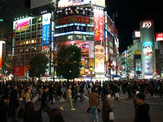 Foto, materieel, vrij, landschap, schilderstuk, bevoorraden foto,Het snijpunt van Shibuya, , , , 