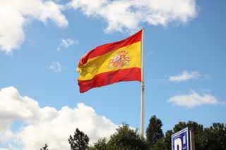 fotografia, materiale, libero il panorama, dipinga, fotografia di scorta,Bandiera spagnola, , , , 