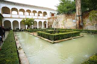 fotografia, materiale, libero il panorama, dipinga, fotografia di scorta,Generalife Sultan del cortile, , , , 