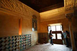 Foto, materieel, vrij, landschap, schilderstuk, bevoorraden foto,Terwijl het Alhambra vrouwelijke earl, , , , 