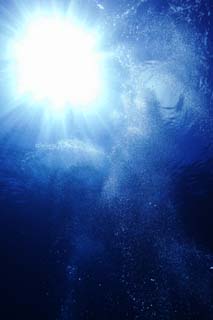 photo,material,free,landscape,picture,stock photo,Creative Commons,Underwater sunbathing, In the sea, blue sky, Light blue, Foam