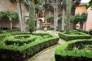 Foto, materieel, vrij, landschap, schilderstuk, bevoorraden foto,Alhambra Linda Graha patio, , , , 