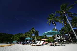 Foto, materiell, befreit, Landschaft, Bild, hat Foto auf Lager,Ein blauer Himmel eines privaten Strandes, Das Meer, Lasi, Kokosnussbaum, sandiger Strand