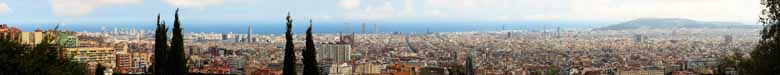 Foto, materiell, befreit, Landschaft, Bild, hat Foto auf Lager,Panoramablick ber Barcelona, , , , 