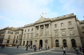 fotografia, materiale, libero il panorama, dipinga, fotografia di scorta,Barcelona City Hall, , , , 