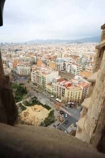 fotografia, materiale, libero il panorama, dipinga, fotografia di scorta,La citt di Barcellona, , , , 