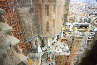 Foto, materieel, vrij, landschap, schilderstuk, bevoorraden foto,De Sagrada Familia!, , , , 