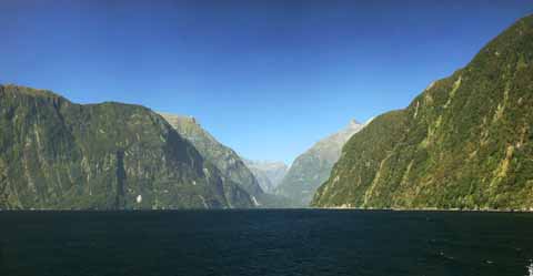 Foto, materieel, vrij, landschap, schilderstuk, bevoorraden foto,Milford Sound, , , , 