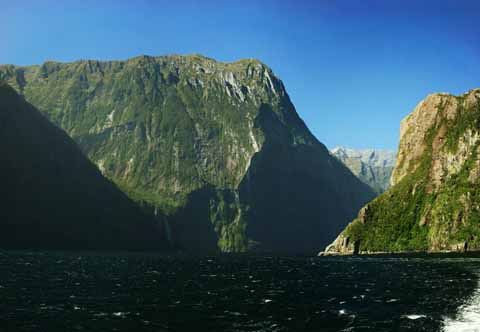 Foto, materieel, vrij, landschap, schilderstuk, bevoorraden foto,Milford Sound, , , , 