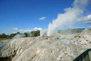 Foto, materiell, befreit, Landschaft, Bild, hat Foto auf Lager,Geysir Pohutu Geysir, , , , 