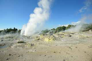 Foto, materieel, vrij, landschap, schilderstuk, bevoorraden foto,Geyser Pohutu Geyser, , , , 