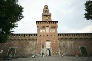 Foto, materiell, befreit, Landschaft, Bild, hat Foto auf Lager,Schloss Sforzesco, , , , 