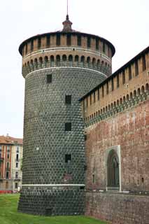 Foto, materiell, befreit, Landschaft, Bild, hat Foto auf Lager,Schloss Sforzesco, , , , 