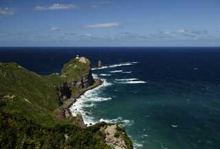 Foto, materiell, befreit, Landschaft, Bild, hat Foto auf Lager,Kamui Promontory entfernten Meeres, Klippe, Wasser, Stein, Welle