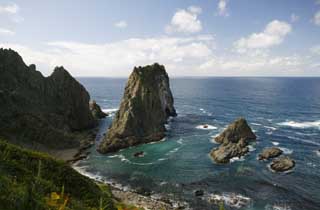 fotografia, materiale, libero il panorama, dipinga, fotografia di scorta,Isola che Takeshi Costegger di una superba vista, rupe, La spiaggia, pietra, onda