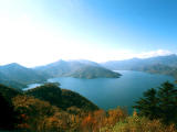 Foto, materieel, vrij, landschap, schilderstuk, bevoorraden foto,Gevulde bloem bezichtiging van Chuzenji Lake, Plas, , , 