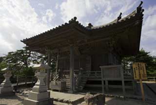 photo,material,free,landscape,picture,stock photo,Creative Commons,Five Futoshi temples, stone lantern basket, tile, , 