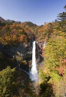 photo, la matire, libre, amnage, dcrivez, photo de la rserve,La lumire du soleil chutes Kegon, chute d'eau, rable, ciel bleu, Bave balancent