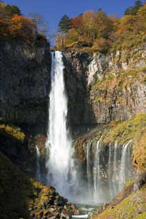 fotografia, materiale, libero il panorama, dipinga, fotografia di scorta,La luce del sole cascate di Kegon, cascata, Acero, cielo blu, Bave culla