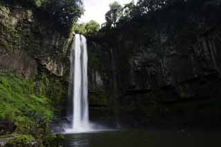 Foto, materieel, vrij, landschap, schilderstuk, bevoorraden foto,Gorogataki waterfalls, Waterval, Klif, Waterval po, Nevel van water