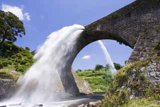 photo,material,free,landscape,picture,stock photo,Creative Commons,Authority of moisture bridge, Drainage, river, bridge, Water