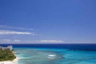 photo, la matire, libre, amnage, dcrivez, photo de la rserve,Waikiki bleuissent, plage, plage sablonneuse, ciel bleu, Sebathing