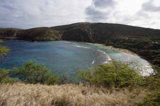 Foto, materiell, befreit, Landschaft, Bild, hat Foto auf Lager,Golf des Hana-Pferdes, Strand, sandiger Strand, Blau, Sebathing