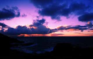 fotografia, materiale, libero il panorama, dipinga, fotografia di scorta,L'aurora di un paese meridionale, L'aurora,  piovoso, nube, Garofano